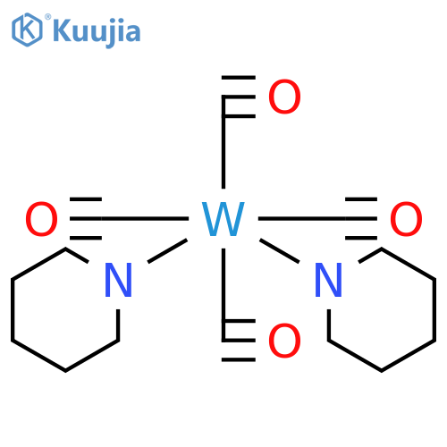 Tungsten, tetracarbonylbis(piperidine)-, (OC-6-22)- structure