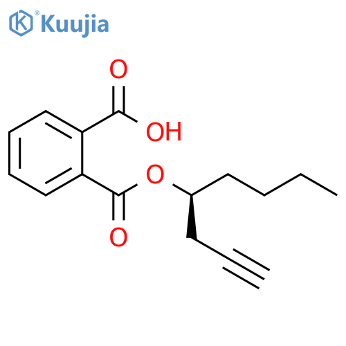 1,2-Benzenedicarboxylic acid, mono[1-(2-propynyl)pentyl] ester, (S)- structure