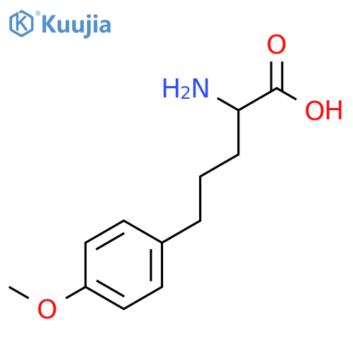 (+-)-2-Amino-5-(4-methoxyphenyl)pentanoic acid structure