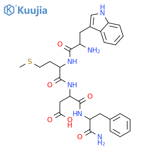 L-Phenylalaninamide,L-tryptophyl-L-methionyl-L-a-aspartyl-, monohydrochloride (9CI) structure