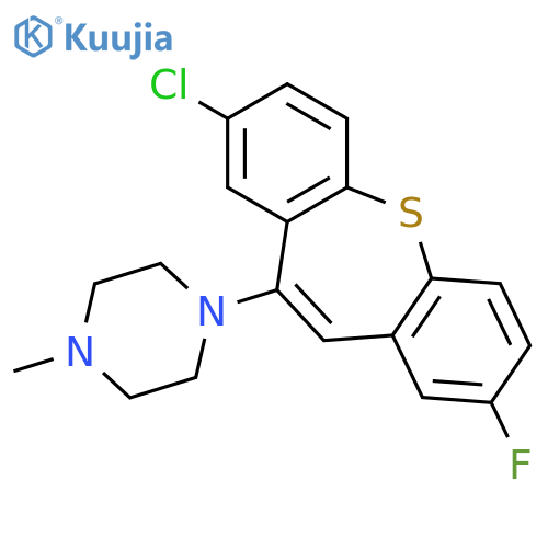PIPERAZINE, 1-(8-CHLORO-2-FLUORODIBENZO[B,F]THIEPIN-10-YL)-4-METHYL- structure