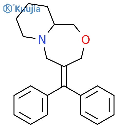 3H-Pyrido[2,1-c][1,4]oxazepine, 4-(diphenylmethylene)octahydro- structure