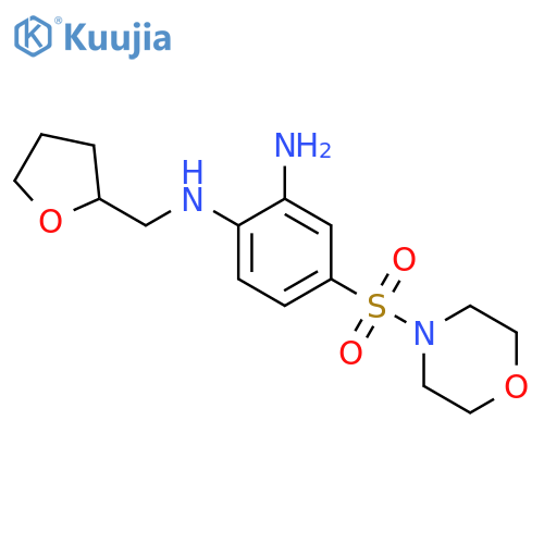 <br>4-(Morpholine-4-sulfonyl)-N*1*-(tetrahydro-furan-2-ylmethyl)-benzene-1,2-di amine structure