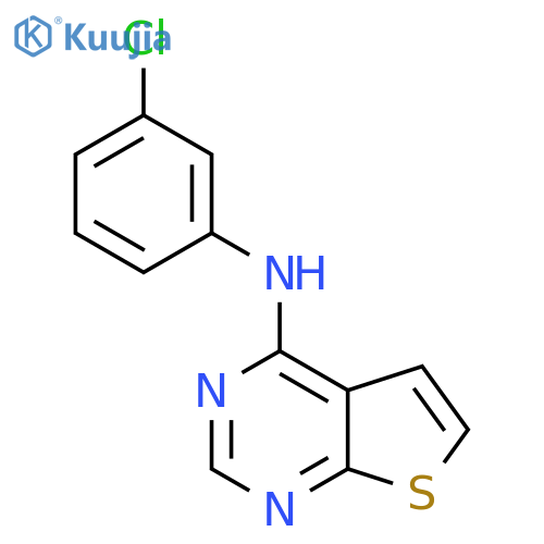 N-(3-chlorophenyl)thieno2,3-dpyrimidin-4-amine structure