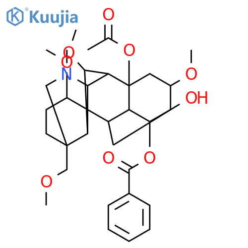 Aconitane-8,13,14-triol,1,6,16-trimethoxy-4-(methoxymethyl)-20-methyl-, 8-acetate 14-benzoate, (1a,6a,14a,16b)- structure