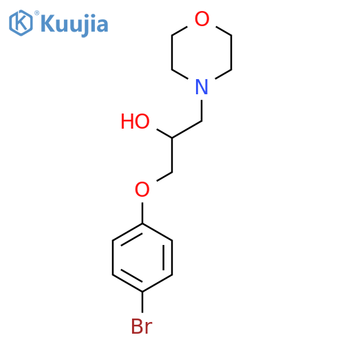 1-(4-bromophenoxy)-3-(morpholin-4-yl)propan-2-ol structure