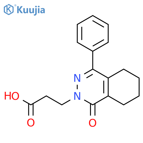 2(1H)-Phthalazinepropanoic acid, 5,6,7,8-tetrahydro-1-oxo-4-phenyl- structure