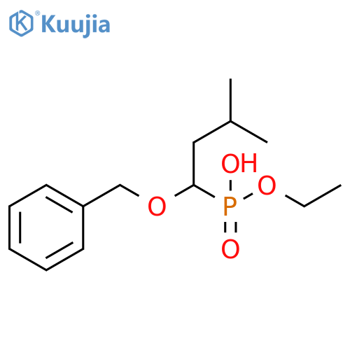 Phosphonic acid, [3-methyl-1-(phenylmethoxy)butyl]-, monoethyl ester structure