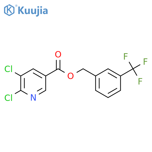 [3-(Trifluoromethyl)phenyl]methyl 5,6-dichloropyridine-3-carboxylate structure