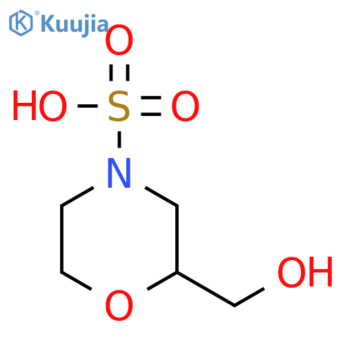 4-MORPHOLINESULFONIC ACID, 2-(HYDROXYMETHYL)- structure