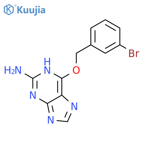 1H-Purin-2-amine, 6-[(3-bromophenyl)methoxy]- structure