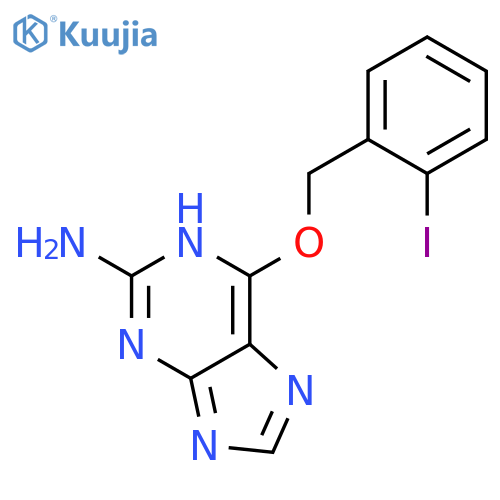 1H-PURIN-2-AMINE, 6-[(2-IODOPHENYL)METHOXY]- structure