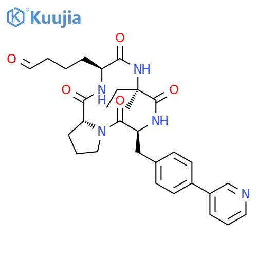 CYCLO[L-ISOVALYL-4-(3-PYRIDINYL)-L-PHENYLALANYL-D-PROLYL-6-OXO-L-NORLEUCYL] structure