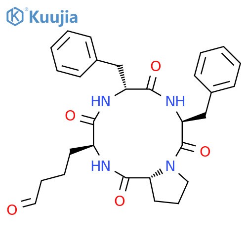 Cyclo(6-oxo-L-norleucyl-D-phenylalanyl-L-phenylalanyl-D-prolyl) structure