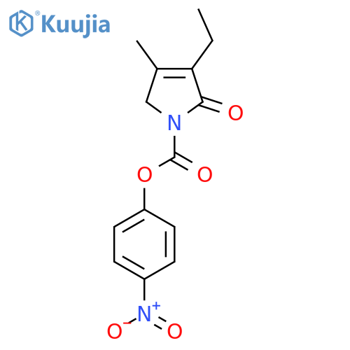 4-Nitrophenyl 3-ethyl-4-methyl-2-oxo-2,5-dihydro-1H-pyrrole-1-carboxylate structure