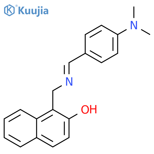 2-Naphthalenol,1-[[(E)-[[4-(dimethylamino)phenyl]methylene]amino]methyl]- structure