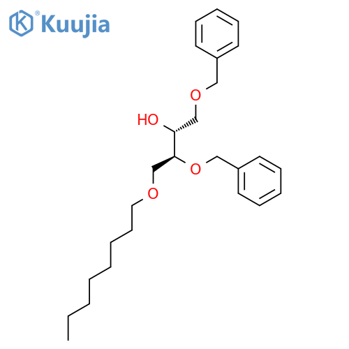 2-BUTANOL, 4-(OCTYLOXY)-1,3-BIS(PHENYLMETHOXY)-, (2R,3S)- structure