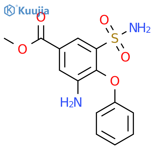 3-Amino-5-(aminosulfonyl)-4-phenoxy-benzoic Acid Methyl Ester structure