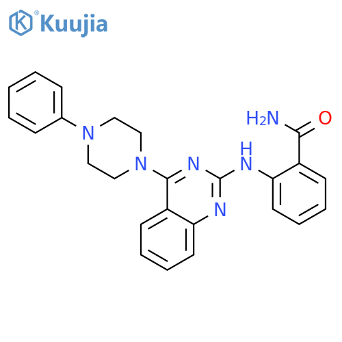 BENZAMIDE, 2-[[4-(4-PHENYL-1-PIPERAZINYL)-2-QUINAZOLINYL]AMINO]- structure