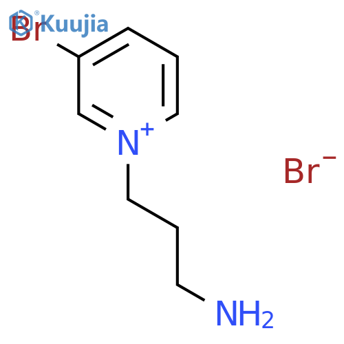 Pyridinium, 1-(3-aminopropyl)-3-bromo-, bromide structure