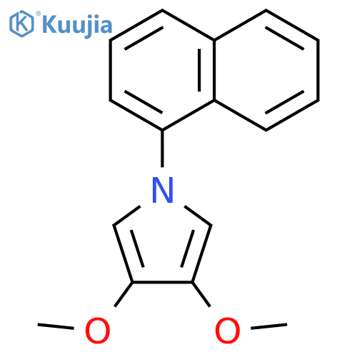 1H-Pyrrole, 3,4-dimethoxy-1-(1-naphthalenyl)- structure