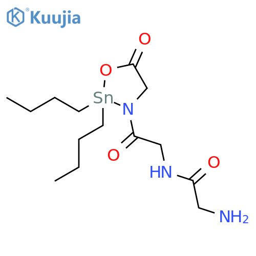 1,3,2-Oxazastannolidin-5-one, 2,2-dibutyl-3-(glycylglycyl)- structure