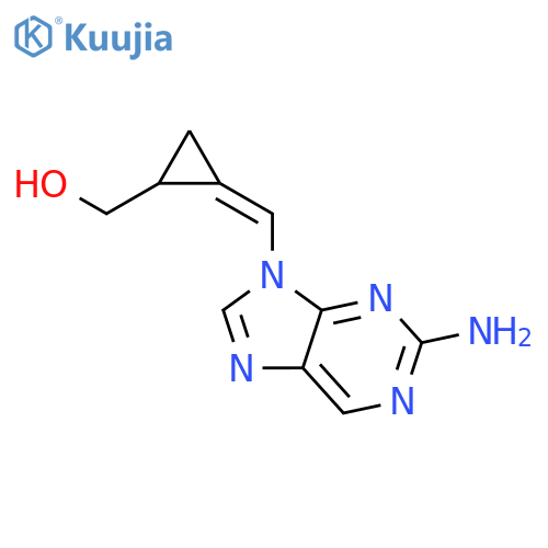 Cyclopropanemethanol, 2-[(2-amino-9H-purin-9-yl)methylene]-, (2Z)- structure