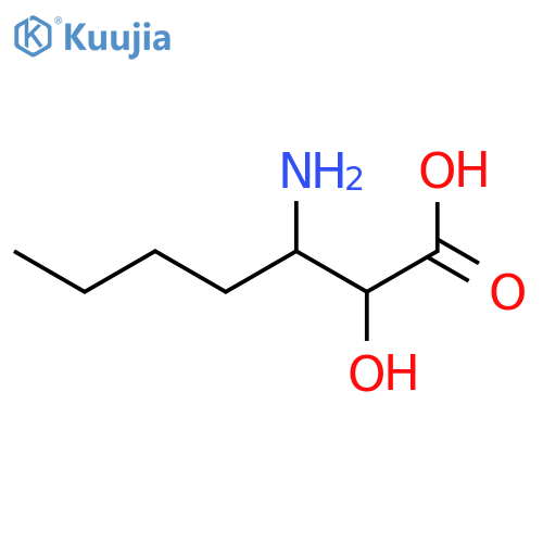 3-amino-2-hydroxyheptanoic acid structure