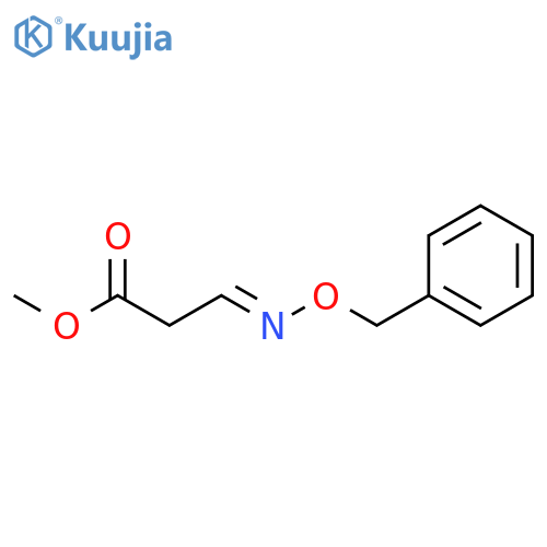 Propanoic acid, 3-[(phenylmethoxy)imino]-, methyl ester structure