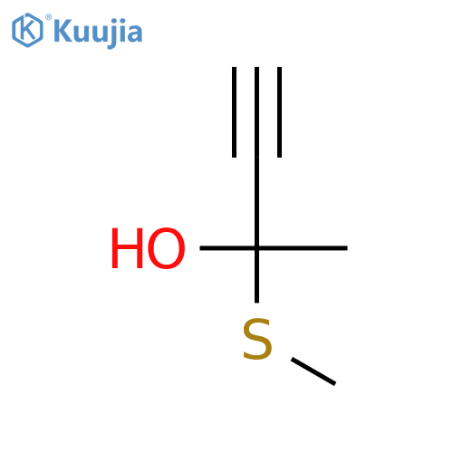 3-Butyn-2-ol, 2-(methylthio)- structure