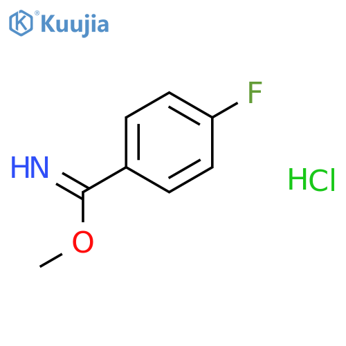 BENZENECARBOXIMIDIC ACID, 4-FLUORO-, METHYL ESTER, HYDROCHLORIDE structure