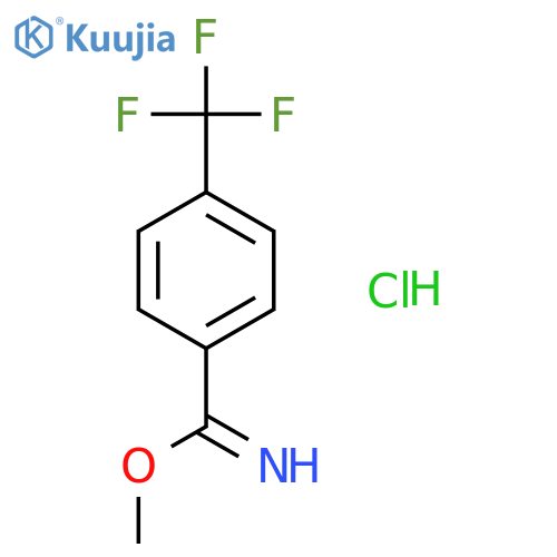 Methyl 4-(trifluoromethyl)benzenecarboximidoate hydrochloride structure