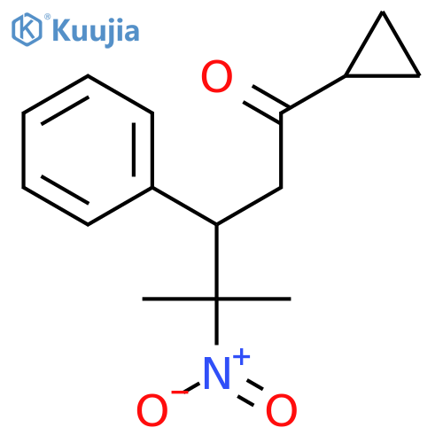 1-PENTANONE, 1-CYCLOPROPYL-4-METHYL-4-NITRO-3-PHENYL- structure