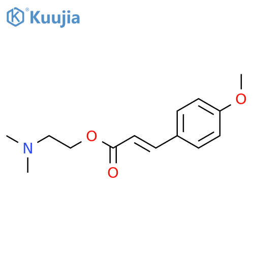 2-Propenoic acid, 3-(4-methoxyphenyl)-, 2-(dimethylamino)ethyl ester structure