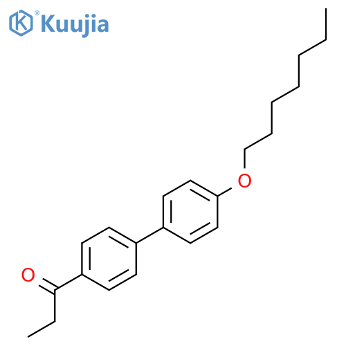 1-PROPANONE, 1-[4'-(HEPTYLOXY)[1,1'-BIPHENYL]-4-YL]- structure