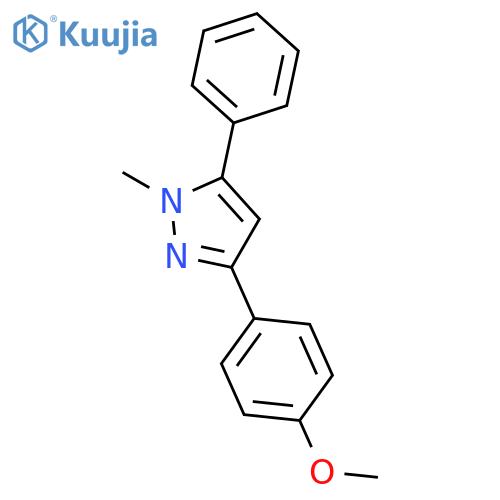 1H-Pyrazole, 3-(4-methoxyphenyl)-1-methyl-5-phenyl- structure
