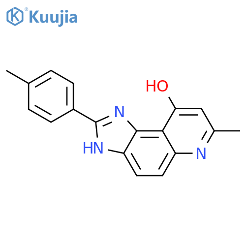 1H-Imidazo[4,5-f]quinolin-9-ol, 7-methyl-2-(4-methylphenyl)- structure