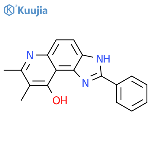 1H-Imidazo[4,5-f]quinolin-9-ol, 7,8-dimethyl-2-phenyl- structure
