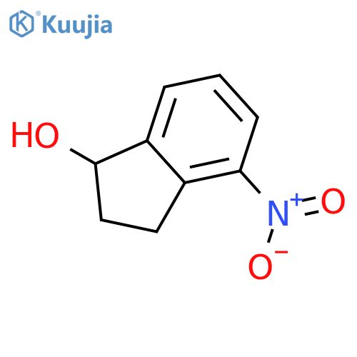 4-nitro-2,3-dihydro-1H-inden-1-ol structure