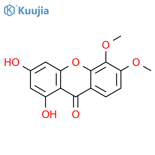 1,3-Dihydroxy-5,6-dimethoxy-xanthen-9-on structure