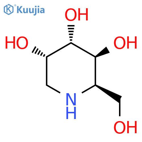 3,4,5-Piperidinetriol, 2-(hydroxymethyl)-, (2R,3S,4S,5S)-rel- structure