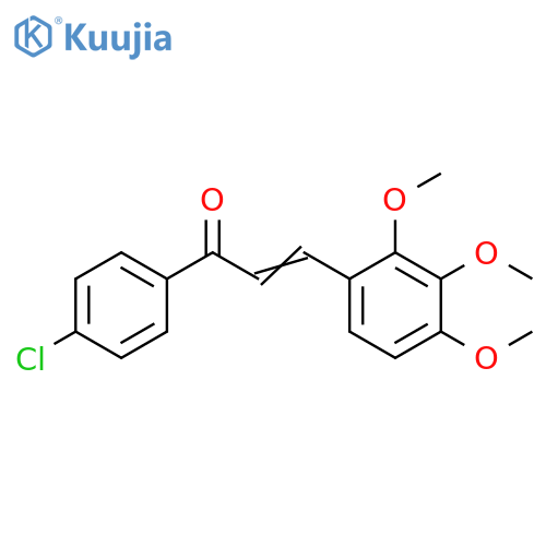 (2E)-1-(4-chlorophenyl)-3-(2,3,4-trimethoxyphenyl)prop-2-en-1-one structure