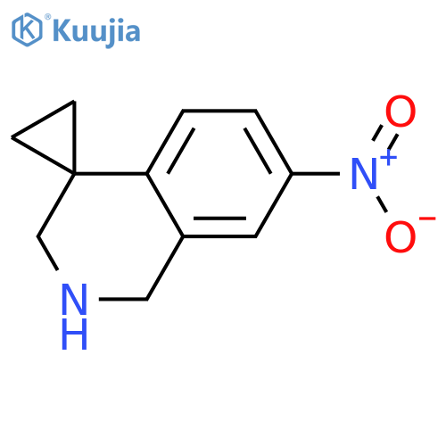 7'-Nitro-2',3'-dihydro-1'H-spiro[cyclopropane-1,4'-isoquinoline] structure