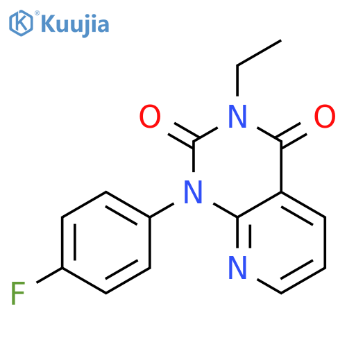 PYRIDO[2,3-D]PYRIMIDINE-2,4(1H,3H)-DIONE, 3-ETHYL-1-(4-FLUOROPHENYL)- structure