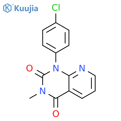 Pyrido[2,3-d]pyrimidine-2,4(1H,3H)-dione, 1-(4-chlorophenyl)-3-methyl- structure