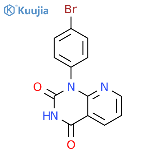 Pyrido[2,3-d]pyrimidine-2,4(1H,3H)-dione, 1-(4-bromophenyl)- structure