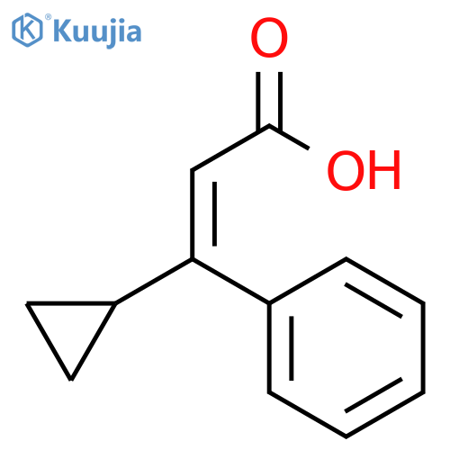 3-cyclopropyl-3-phenylprop-2-enoic acid structure