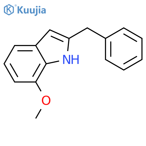 1H-Indole, 7-methoxy-2-(phenylmethyl)- structure