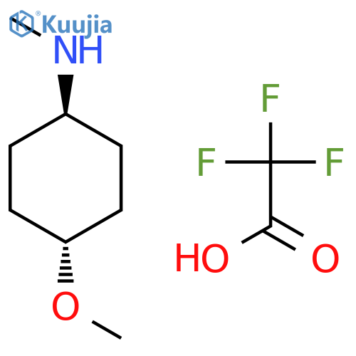 Cyclohexanamine, 4-methoxy-N-methyl-, trans-, trifluoroacetate structure