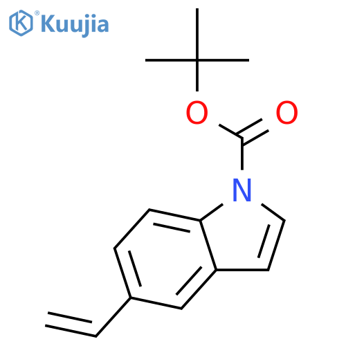1H-Indole-1-carboxylic acid, 5-ethenyl-, 1,1-dimethylethyl ester structure
